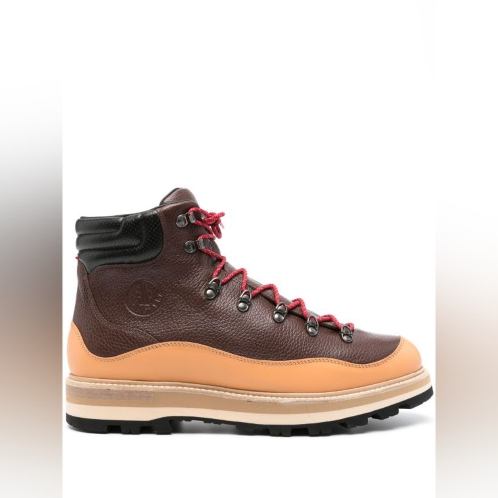 MONCLER PEKA TREK LEATHER HIKING BOOTS